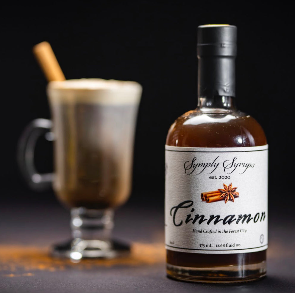 Cinnamon Syrup by Symply Syrups for cocktails, lifestyle photo
